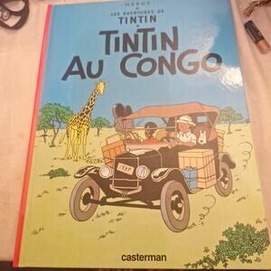 Tintin Au Congo Renewed Copyright 1974 French Language Version